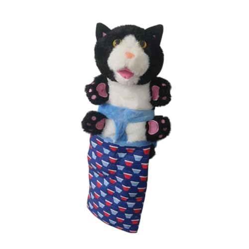 MagiDeal Cat Puppet Wrestler, interaktives Spielzeug komfortable weiche Spaß, lehrreiches Tierplüschpuppe für Kinder Haustier Liebhaber Geburtstagsgeschenke von MagiDeal