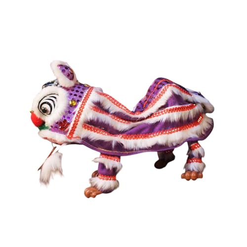 MagiDeal Chinesisches Marionettenlöwenspielzeug, Schnurlöwentanzpuppe, kreativ, tragbar, Kunsthandwerk, chinesische Neujahrsdekoration, Frühlingsfest, Lila MagiDeal Chinesisches Marionettenlöwenspielzeug, Schnurlöwentanzpuppe, kreativ, tragbar, Kunsthandwerk, chinesische Neujahrsdekoration, Frühlingsfest, Lila von MagiDeal