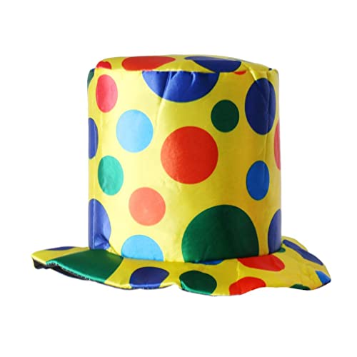 MagiDeal Clowns-Zylinder-Hut für Erwachsene, Mehrfarbig, 17x20cm von MagiDeal