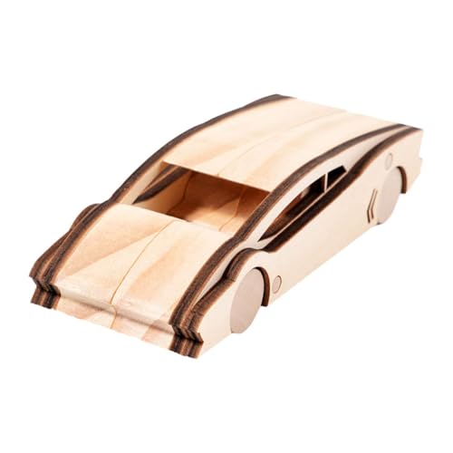MagiDeal DIY Graffiti Auto 3D Holz Puzzle Aktivität Spaß Kinder Bildungsversammlung Spielzeugkoordination Zugauto für Party Girls Boys, Style D von MagiDeal