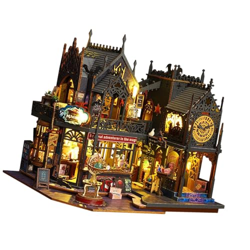 MagiDeal DIY-Miniatur-Puppenhaus-Möbelbausätze, hölzernes Puppenhaus-Zubehör, handgefertigte Kinder ab 12 Jahren, 3D-Puzzles von MagiDeal