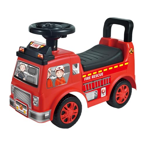 MagiDeal -Fahrrad mit Musik-Cartoon, aktives Spielen in Parks, stabile und glatte Räder, geräuscharm, für 1–3 Jahre alte im Vorschulalter, Rot von MagiDeal