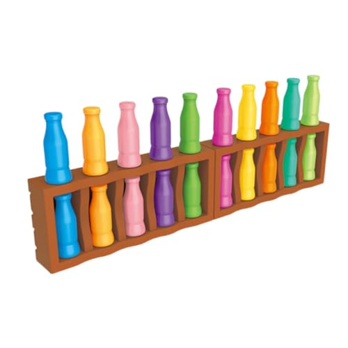 MagiDeal Farbabgleichsspiel-Set, Partyzubehör für die Früherziehung, lustiges Flaschen-Ratespiel, interaktive Brettspiele für Jungen, und Mädchen, 20 Flasche von MagiDeal