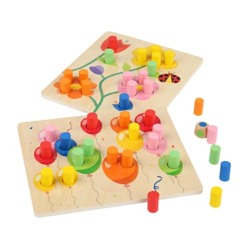 MagiDeal Farbsortierung Spiel Set Farbklassifizierung Mehrzweck Fine Motor Skills Bildungsübereinstimmung und Zählspielzeug für Kinder von MagiDeal