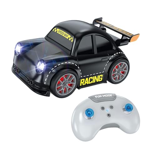 MagiDeal Ferngesteuertes Autospielzeug, Lernspielzeug, Fluchtmodus mit Licht, Hobby-RC-Auto, RC-Fahrzeug für im Alter von 4–7, 8–12, Festivalgeschenk, Schwarz von MagiDeal