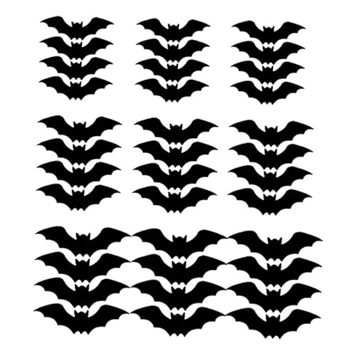 MagiDeal Halloween Fledermaus-Wandaufkleber, leuchtender Hintergrund, gruselige kreative Fledermäuse, Wanddekoration, Dekorationen für Party, Urlaub, 36 StÜcke MagiDeal Halloween Fledermaus-Wandaufkleber, leuchtender Hintergrund, gruselige kreative Fledermäuse, Wanddekoration, Dekorationen für Party, Urlaub, 36 StÜcke von MagiDeal