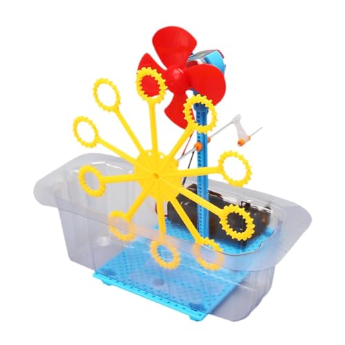 MagiDeal Handkurbel Bubble Maker Model Science Experiment Spielzeugferien Feiertag Geschenke Handwerk pädagogische handgefertigte DIY -Spielzeug für Kinder ab von MagiDeal