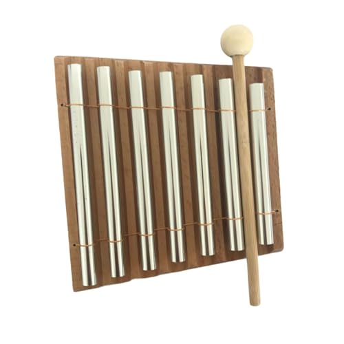 MagiDeal Handspiel, Glocke, Windspiel mit Schlägel, Musikspielzeug, Musikgeschenk, Schlaginstrument, Musikinstrument für die Klassenzimmerverwaltung, 7 Töne MagiDeal Handspiel, Glocke, Windspiel mit Schlägel, Musikspielzeug, Musikgeschenk, Schlaginstrument, Musikinstrument für die Klassenzimmerverwaltung, 7 Töne von MagiDeal