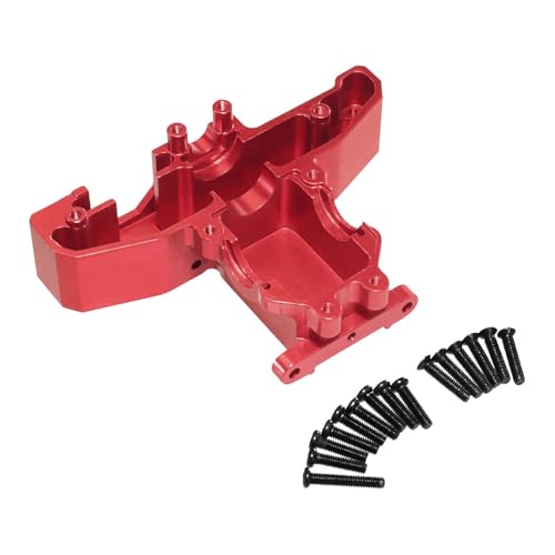 MagiDeal Heck unter Getriebeabdeckung RC -Auto -Upgrade Ersatzteil Teil 1:14 Crawler Trucks Upgrade DIY ACCS Modell 1/14 RC Car Heckgetriebe Deckung, Rot von MagiDeal