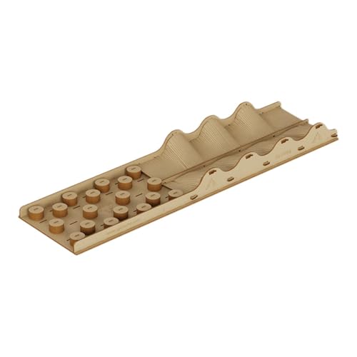 MagiDeal Hölzernes DIY RC-Auto-Hindernisrampen-Set, DIY-Montagespielzeug, 3,7 mm Dicke Bretter, vielseitige tragbare leichte RC-Herausforderungsstrecke, 68 X 18 X 5.5 cm von MagiDeal
