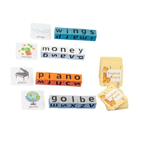 MagiDeal Holzklötze, Rechtschreibspiel, Vorschul-Lernspielzeug, Sichtwörter, ABC, passende Buchstaben, Alphabet-Blöcke für Kinder, Geschenk, Ohne Glocke MagiDeal Holzklötze, Rechtschreibspiel, Vorschul-Lernspielzeug, Sichtwörter, ABC, passende Buchstaben, Alphabet-Blöcke für Kinder, Geschenk, Ohne Glocke von MagiDeal