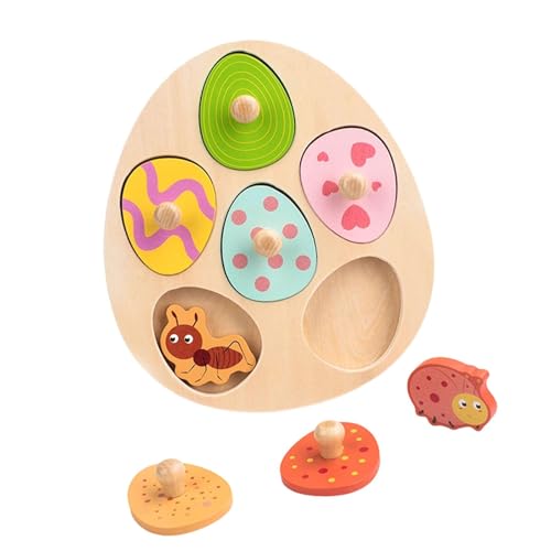 MagiDeal Holzpuzzles für Kleinkinder, Lernaktivitäten, Zuordnungspuzzle, buntes Zuordnungsspielzeug, Feinmotorik-Lernspielzeug, Ameisen von MagiDeal