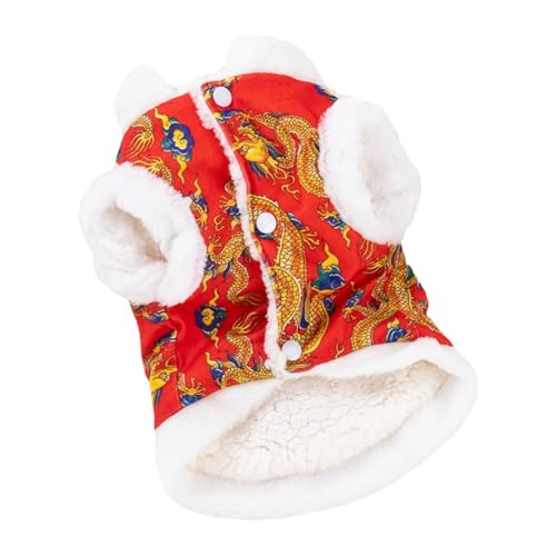 MagiDeal Hunde-Tang-Anzug im chinesischen Stil, Hundekostüm, Winter-Haustier-Kleidung, Haustier-Kostüm, Neujahr, Hunde-Drachen-Robe-Kostüm für Hunde-Feier, XL MagiDeal Hunde-Tang-Anzug im chinesischen Stil, Hundekostüm, Winter-Haustier-Kleidung, Haustier-Kostüm, Neujahr, Hunde-Drachen-Robe-Kostüm für Hunde-Feier, XL von MagiDeal
