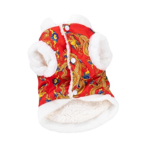 MagiDeal Hunde-Tang-Anzug im chinesischen Stil, Hundekostüm, Winter-Haustier-Kleidung, Haustier-Kostüm, Neujahr, Hunde-Drachen-Robe-Kostüm für Hunde-Feier, XXL MagiDeal Hunde-Tang-Anzug im chinesischen Stil, Hundekostüm, Winter-Haustier-Kleidung, Haustier-Kostüm, Neujahr, Hunde-Drachen-Robe-Kostüm für Hunde-Feier, XXL von MagiDeal