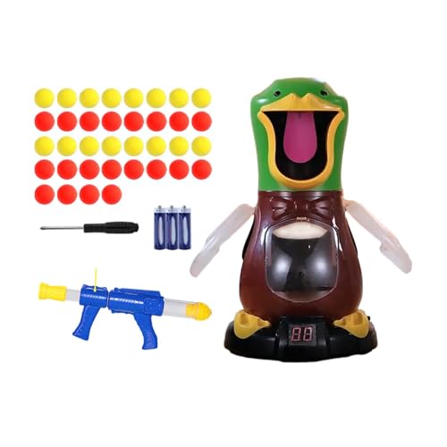 MagiDeal Hungry Ducks Schaumstoff-, Spielzeug, Geburtstagsgeschenk für Kinder, elektronisches Spielzeug, interaktive Wettbewerbsspiele mit weichen, 36 Bälle von MagiDeal