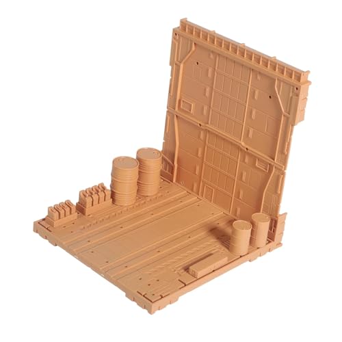 MagiDeal Ineinander Greifende Display Basis, Spielzeug Aufbewahrung, Garage, Maschinennest, Bauwerkzeughalter, DIY Hobby System, Basis, Modellbausatz, Display, Khaki von MagiDeal