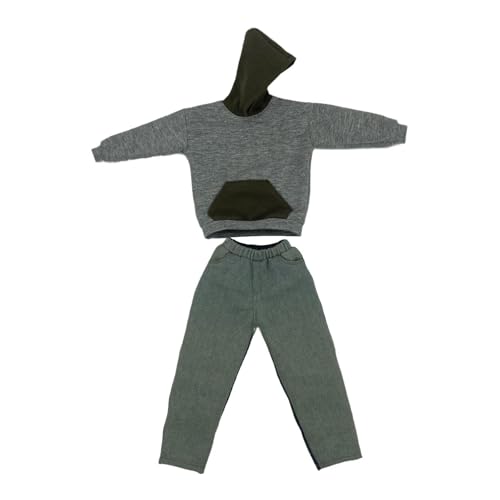 MagiDeal Kapuzenpullover, Kapuzenhose, Actionfiguren Im Maßstab 1/6, Körper, Puppenzubehör, Stilvolle Dekoration, Kostüm Outfit für 12 Zoll Figurenkörper, Grau MagiDeal Kapuzenpullover, Kapuzenhose, Actionfiguren Im Maßstab 1/6, Körper, Puppenzubehör, Stilvolle Dekoration, Kostüm Outfit für 12 Zoll Figurenkörper, Grau von MagiDeal