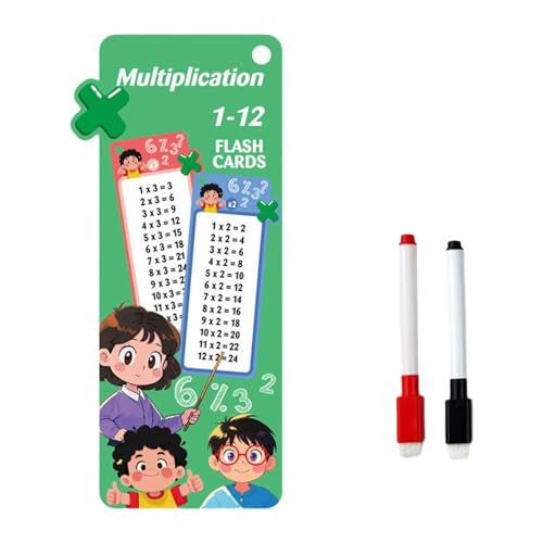 MagiDeal Kids Mathematics Blitzkarte mit 2 trockenen Stiften Tränenfestigkeit Leicht für Grundschule 15 Kartenbildungshilfen, Multiplikation MagiDeal Kids Mathematics Blitzkarte mit 2 trockenen Stiften Tränenfestigkeit Leicht für Grundschule 15 Kartenbildungshilfen, Multiplikation von MagiDeal