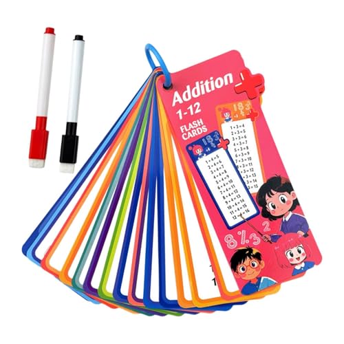 MagiDeal Kids Mathematics Blitzkarte mit 2 trockenen Stiften Tränenfestigkeit Leicht für Grundschule 15 Kartenbildungshilfen, Zusatz MagiDeal Kids Mathematics Blitzkarte mit 2 trockenen Stiften Tränenfestigkeit Leicht für Grundschule 15 Kartenbildungshilfen, Zusatz von MagiDeal
