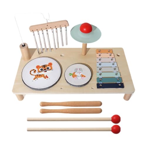 MagiDeal Kids Music Drum Toy Hölzer Musikinstrument Sensorisches Spielzeug Percussion Spielzeug Frühschulbildung seit älter als 12 Monate Jahre Partys , Tier von MagiDeal