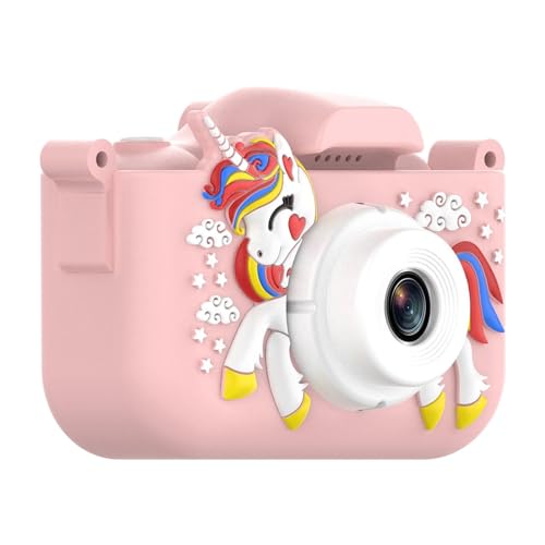 MagiDeal Kinder-Digitalkamera, einzigartige Geschenke, multifunktionale Kinder-Selfie-Kamera 1080P, Kleinkind-Kamera mit Video für Urlaub, Neujahr, Rosa von MagiDeal