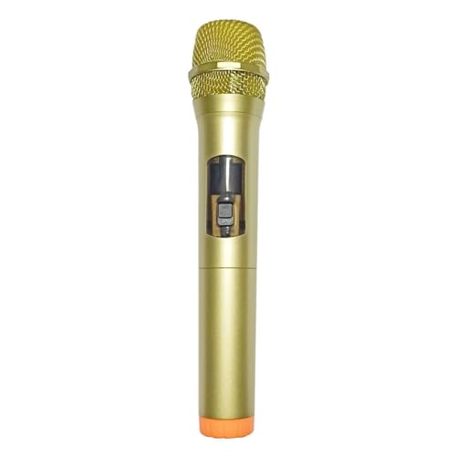 MagiDeal Kindermikrofon, Spielzeug, Bühnenkostüm, Mikrofon-Requisite, Mikrofon, dekorative Aktivität, Aufnahme für Reporter, Übungskinder, Goldorange von MagiDeal