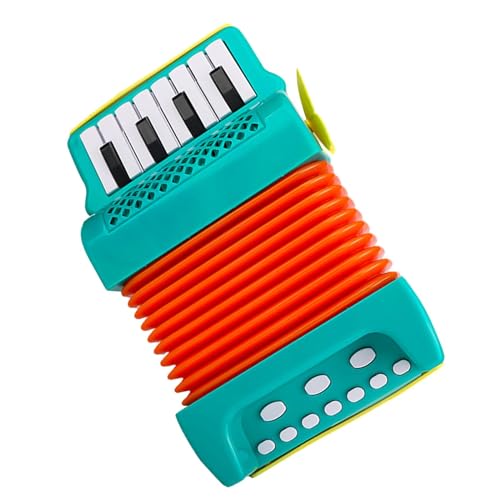 MagiDeal Klavierakkordeon mit 10 Tasten und 8 Bässen, Musikinstrument, frühkindliche Entwicklung, leicht, als Geburtstagsgeschenk für Kinder, Grün von MagiDeal