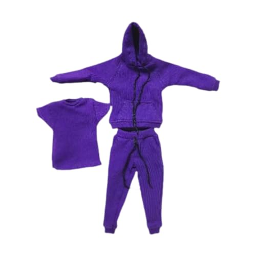 MagiDeal Kleidung für Figuren im Maßstab 1/12, Puppen-Outfit für Sammlerstücke, handgefertigt, Modellpuppe, Spielzeugzubehör, Puppenpullover und -Hose, Lila MagiDeal Kleidung für Figuren im Maßstab 1/12, Puppen-Outfit für Sammlerstücke, handgefertigt, Modellpuppe, Spielzeugzubehör, Puppenpullover und -Hose, Lila von MagiDeal