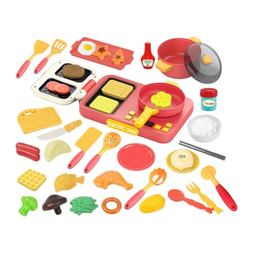 MagiDeal Küchenspielset für Kleinkinder, Pädagogisches Geschenk, Vorschulmodell, Spielzeugzubehör, Rollenspiel Kochset für Kinder Ab 3 Jahren, Partygeschenke, Rot MagiDeal Küchenspielset für Kleinkinder, Pädagogisches Geschenk, Vorschulmodell, Spielzeugzubehör, Rollenspiel Kochset für Kinder Ab 3 Jahren, Partygeschenke, Rot von MagiDeal