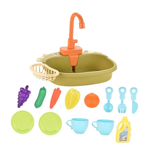 MagiDeal Küchenspüle Spielzeug Geschenke Elektrisches Wasserzirkulationssystem Reinigung Rollenspiel Spielzeug Spüle Geschirrspülset für Kinder, GrÜn MagiDeal Küchenspüle Spielzeug Geschenke Elektrisches Wasserzirkulationssystem Reinigung Rollenspiel Spielzeug Spüle Geschirrspülset für Kinder, GrÜn von MagiDeal