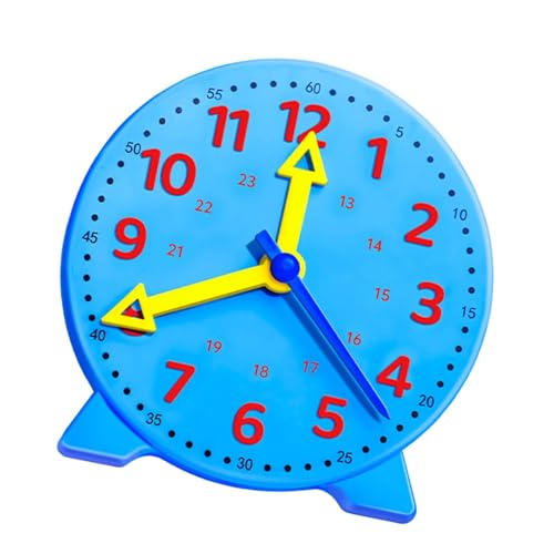 MagiDeal Lernuhr für, pädagogisches Geschenk, grundlegende mathematische Entwicklung, Mathematik-Lernspielzeug für, Uhrzeitanzeige für Jungen und, Blau MagiDeal Lernuhr für, pädagogisches Geschenk, grundlegende mathematische Entwicklung, Mathematik-Lernspielzeug für, Uhrzeitanzeige für Jungen und, Blau von MagiDeal