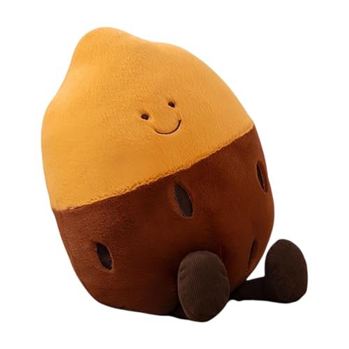 MagiDeal Mais/Süßkartoffel Plüsch Spielzeugpflanze Plushie kreativ süß mit Beinen weiche Spielzeug Dekoration für Wohnkultur Schlafzimmer Kinder Kinder, Braune Süßkartoffel von MagiDeal