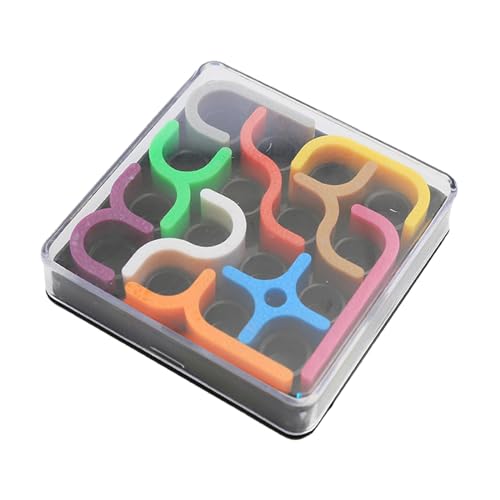 MagiDeal Matrix-Puzzle-Spielzeug, Puzzle-Spiel, buntes Kurven-Puzzle, 3D-Puzzle für Kinder, Mädchen, Kinder, Geschenk von MagiDeal