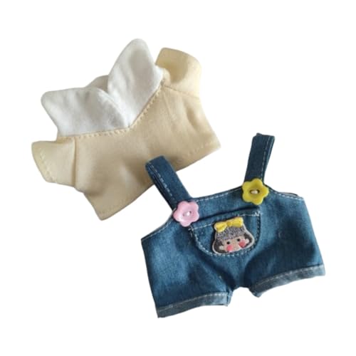 MagiDeal Mini-Puppenkleidung, 15 cm Puppenoverall, Verkleidung, süße Kleidung, Spielzeugkleidung, Accessoires, Plüschpuppen-Outfit, Gelb von MagiDeal