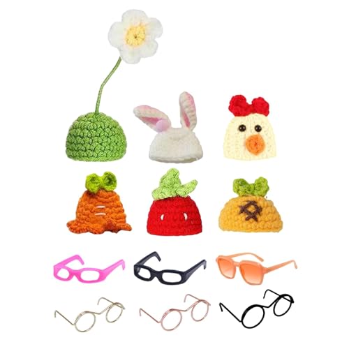 MagiDeal Mini-Strickmützen mit Sonnenbrille, Figur-Zubehör, Kostümregal, Sammlerstück, Schreibtisch, Gänsekleidung für den Tisch MagiDeal Mini-Strickmützen mit Sonnenbrille, Figur-Zubehör, Kostümregal, Sammlerstück, Schreibtisch, Gänsekleidung für den Tisch von MagiDeal