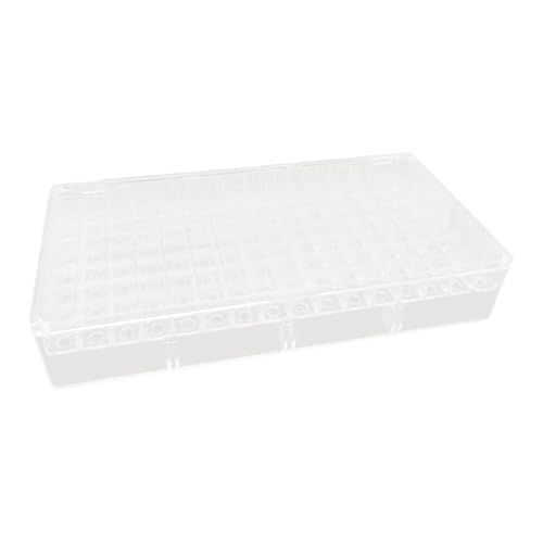 MagiDeal Modell Hobbysammlung Gummi -Reifen Behälter wasserdichte kompakte Geschenkidee transparent staubdicht für Sammler, 64 Raster von MagiDeal