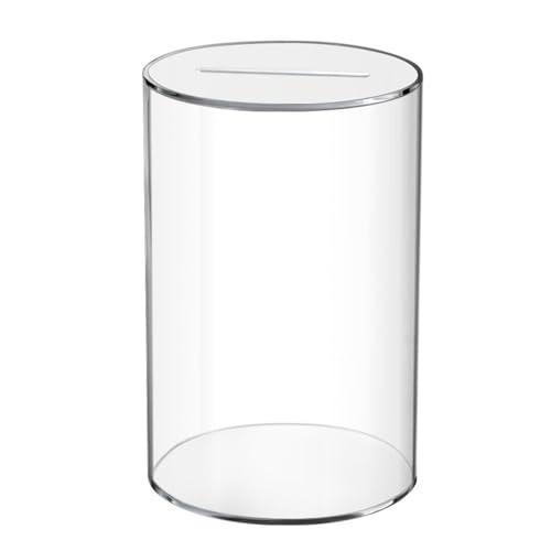 MagiDeal Münzbank-Glas, Wechselgeld-Sparmünzenglas, transparentes Acryl, Nicht zu öffnen, vielseitig einsetzbar, transparentes Sparschwein, Trinkgeldbox, 12cmx20cm MagiDeal Münzbank-Glas, Wechselgeld-Sparmünzenglas, transparentes Acryl, Nicht zu öffnen, vielseitig einsetzbar, transparentes Sparschwein, Trinkgeldbox, 12cmx20cm von MagiDeal
