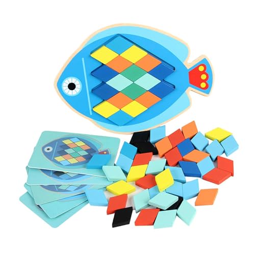 MagiDeal Muster Blöcke Tangram Puzzle Familie Unterhaltung für Lernen Aktivitäten Form Puzzle Pädagogisches, Fisch MagiDeal Muster Blöcke Tangram Puzzle Familie Unterhaltung für Lernen Aktivitäten Form Puzzle Pädagogisches, Fisch von MagiDeal