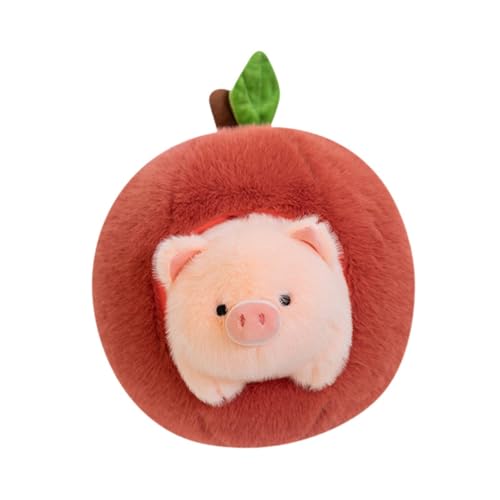 MagiDeal Orangefarbenes Plüschschwein, Kuscheltier, süßes Zimmerdekor, Dekokissen, Puppe, weiche Puppe als Geburtstagsgeschenk für Kinder, Mädchen, 26cm von MagiDeal