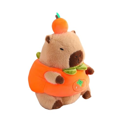 MagiDeal Plüsch-Capybara-Puppe, Heimdekoration, Sofa, 30 cm, Auto, einzigartige Capybara-Figur, weich, für Mädchen, Jungen, Kinder, Kinder, Persimmon von MagiDeal