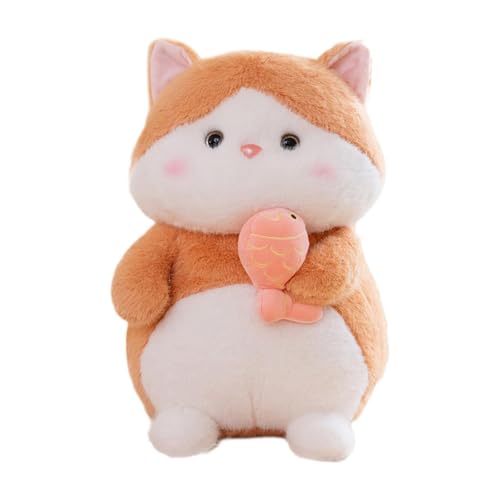 MagiDeal Plüsch-Katzenspielzeug, Katze, ausgestopftes Sammlerstück, Raumdekoration, Geburtstagsgeschenk, Kuscheltier, Kätzchen, Plüschtier für Erwachsene, Orange MagiDeal Plüsch-Katzenspielzeug, Katze, ausgestopftes Sammlerstück, Raumdekoration, Geburtstagsgeschenk, Kuscheltier, Kätzchen, Plüschtier für Erwachsene, Orange von MagiDeal
