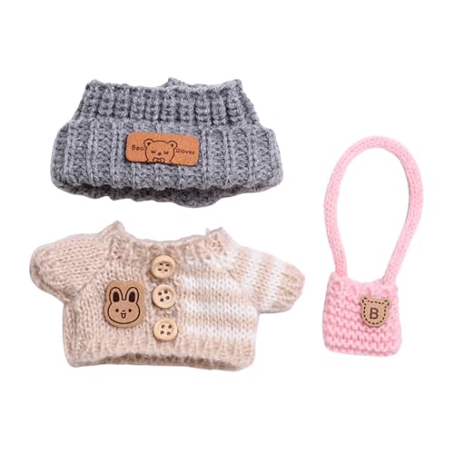 MagiDeal Plüsch Puppen Kleidungsset, Zum Verkleiden mit Hut Und Tasche, Als Kindergeburtstagsgeschenk, Mädchen Puppenpullover Kostüm für 5,91 Zoll Puppe MagiDeal Plüsch Puppen Kleidungsset, Zum Verkleiden mit Hut Und Tasche, Als Kindergeburtstagsgeschenk, Mädchen Puppenpullover Kostüm für 5,91 Zoll Puppe von MagiDeal