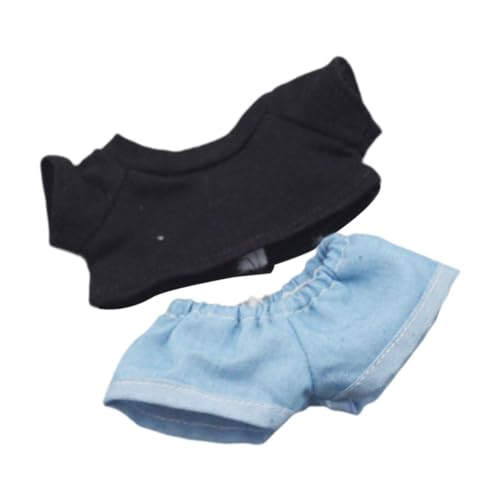 MagiDeal Plüschfigur, Kurzarm und Hose, zum Basteln von Puppen zum Selbermachen, Foto-Requisiten für Kinderkostüme, zum Verkleiden für die Fantasie, 15 cm, schwarzes Shirt MagiDeal Plüschfigur, Kurzarm und Hose, zum Basteln von Puppen zum Selbermachen, Foto-Requisiten für Kinderkostüme, zum Verkleiden für die Fantasie, 15 cm, schwarzes Shirt von MagiDeal