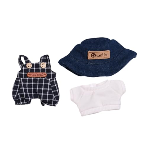 MagiDeal Plüschpuppen-Overall, Kostüme, Dekoration für kleine Mädchen, DIY-Zubehör, süß, zum Selbermachen von Puppen, Verkleidung für 17 cm große Puppen, T-Shirt Hose Hut MagiDeal Plüschpuppen-Overall, Kostüme, Dekoration für kleine Mädchen, DIY-Zubehör, süß, zum Selbermachen von Puppen, Verkleidung für 17 cm große Puppen, T-Shirt Hose Hut von MagiDeal