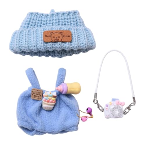 MagiDeal Plüschpuppenkleidung, Puppenoutfits, Dekoration, pädagogische Mode für Kinder, Geburtstagsgeschenk, Puppenkleidung, Puppenhosen für 17 cm große Puppen, Blau mit Hutkamera MagiDeal Plüschpuppenkleidung, Puppenoutfits, Dekoration, pädagogische Mode für Kinder, Geburtstagsgeschenk, Puppenkleidung, Puppenhosen für 17 cm große Puppen, Blau mit Hutkamera von MagiDeal