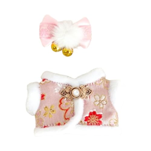 MagiDeal Plüschpuppenkleidung mit Kopfbedeckung, Foto-Requisiten, modisches, weiches Stofftier-Kleidungszubehör, Verkleidung für 17-cm-Puppe, Sakura-rosa MagiDeal Plüschpuppenkleidung mit Kopfbedeckung, Foto-Requisiten, modisches, weiches Stofftier-Kleidungszubehör, Verkleidung für 17-cm-Puppe, Sakura-rosa von MagiDeal