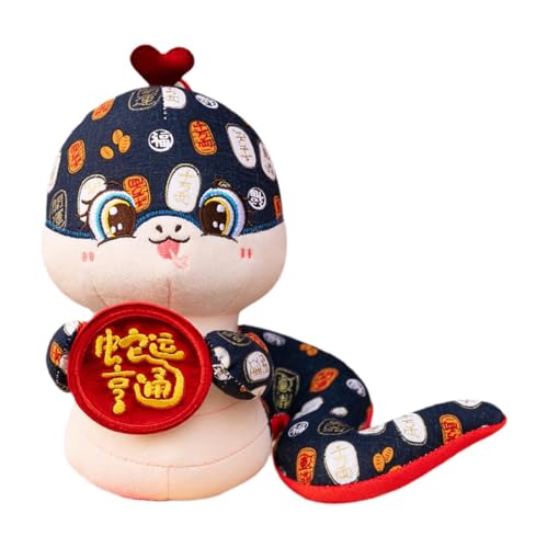 MagiDeal Plüschspielzeug, Neujahrsschlangenpuppe, kreative Soft Decoration Tier Stoffed Snake Figur Puppe für das chinesische Neujahr, Blau, 25cm MagiDeal Plüschspielzeug, Neujahrsschlangenpuppe, kreative Soft Decoration Tier Stoffed Snake Figur Puppe für das chinesische Neujahr, Blau, 25cm von MagiDeal
