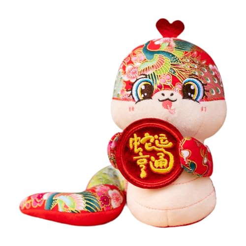 MagiDeal Plüschspielzeug, Neujahrsschlangenpuppe, kreative Soft Decoration Tier Stoffed Snake Figur Puppe für das chinesische Neujahr, Blume, 25cm MagiDeal Plüschspielzeug, Neujahrsschlangenpuppe, kreative Soft Decoration Tier Stoffed Snake Figur Puppe für das chinesische Neujahr, Blume, 25cm von MagiDeal