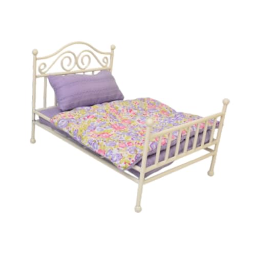 MagiDeal Puppenbett, Wohnkultur, Miniatur-Puppenhausmöbel, Mini-DIY-Szene, Puppenhauszubehör, Puppenhauszubehör, Rollenspielspielzeug, Weiß MagiDeal Puppenbett, Wohnkultur, Miniatur-Puppenhausmöbel, Mini-DIY-Szene, Puppenhauszubehör, Puppenhauszubehör, Rollenspielspielzeug, Weiß von MagiDeal