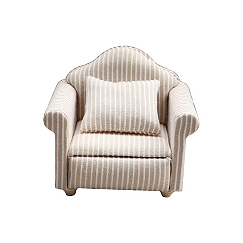 MagiDeal Puppenhaus-Sofa-Möbel im Maßstab 1:12 mit Simulations-Zubehör, Miniatur Kissen für Kinder, einfaches Sofa MagiDeal Puppenhaus-Sofa-Möbel im Maßstab 1:12 mit Simulations-Zubehör, Miniatur Kissen für Kinder, einfaches Sofa von MagiDeal